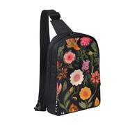 WXCJWD wfgadcbe Sac à bandoulière pour homme et femme - Sac à bandoulière tendance - Sac de poitrine décontracté avec bandoulière convertible., Ces belles fleurs, Taille unique