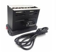 Wxeadu Électrique Allume Charbon Chicha, 800 W Chauffe Charbon Chicha avec Une Pince, Allume Charbon Chicha Électrique Dispose d'un Système de Chauffage à Trois Côtés avec Poignée Métallique