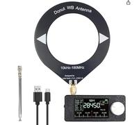 Wxeadu Mini Radio Si4732, 0.5-108MHz Full Band Portable Pocket Radio with ESP32-S3, 1.9 inch IPS Screen, 800mAh Battery for 10H Use, Telescopic Antenna, 3D PETG Shell for AM/FM/LSB/USB Reception