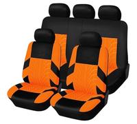 WXEXUDIN Auto Ensembles De Housses Siège pour Mini One/Cooper/Cooper S/Clubman/Countryma 2000-2023 2024,Respirant Imperméable Couvre Sieges De Voiture Protections Interieur Accessoires,G/Orange