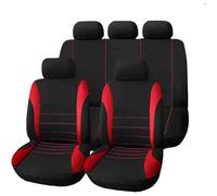 WXEXUDIN Housse Siège Voiture pour Dacia Sandero 3 Stepway 2020-2024, 9 Pièces Housses Siège Avant Arrière Coussin Couvre Respirant Protections Accessoire Interieur,Red