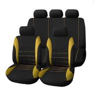 WXEXUDIN Housse Siège Voiture pour Renault Captur 2 E-Tech Hybrid 2020-2025, 9 Pièces Housses Siège Avant Arrière Coussin Couvre Respirant Protections Accessoire Interieur,Yellow