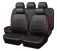 WXEXUDIN Leather Car Seat Cover Sets for Mercedes Benz Classe B B180 B200 B260 B250e B250, 9pcs Front Rear Full Set Seat Covers Cushion Protection Waterproof Interior Accessories,Red