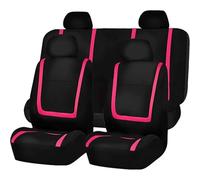 WXEXUDIN Voiture Housses De Siège pour Toyota Yaris (XP150) 3.Gen 2013 2014 2015 2016-2020, Tissu Auto Coussins Couvre Avant Arrière Protecteur Siège Respirant Interieur Accessoire, Rose Red