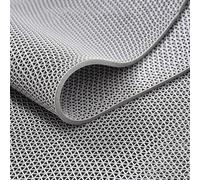 WXF86djl Tapis de Drainage en PVC for salles de Bains, douches, piscines, Cuisines, etc.(Grigio,90cm x 350cm)