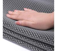 WXF86djl Tapis de Drainage en PVC for salles de Bains et piscines(Grigio,120cm x 500cm)