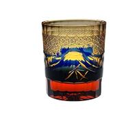 WXFFZ Verres à whisky Edo Kirikos en cristal à l'ancienne - Verre à relief 3D - Verre à cocktail japonais pour café, vodka, bière, jus pour la maison, le bar, la fête - 277,8 g