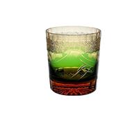 WXFFZ Verres à whisky Edo Kirikos en cristal à l'ancienne - Verre à relief 3D - Verre à cocktail japonais pour café, vodka, bière, jus pour la maison, le bar, la fête - 277,8 g