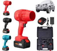 WXFLOVEXMH TCordless Turbo Super Power Air Duster, urbo Jet Dry Blower Car Drying, Storm Industries Jet Blower, Portable Jet Blower, Mini souffleur à jet pour le nettoyage (rouge)