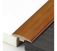 WXGMP 90cm Bande De Transition De Plancher Autocollant Barre De Seuil De Porte Moulure En T Stratifié De Profilé De Transition, Grain De Bois(Teak-2)