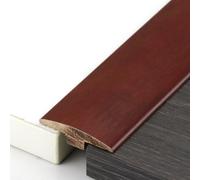 WXGMP 90cm Bande De Transition De Plancher Autocollant Barre De Seuil De Porte Moulure En T Stratifié De Profilé De Transition, Grain De Bois(Mahogany)