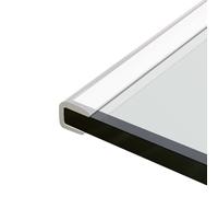 WXGMP Bande De Chant En Caoutchouc Pour Profilé En U, Protection De Bord Transparente, Pour Bords De 0.5-26mm, Protections De Bord En Silicone Pour Coins De Meubles En Contreplaqué De Verre(24-26mm(0.