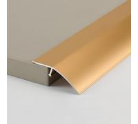WXGMP Bande De Transition De Plancher 90cm Profil Rail De Transition Plate Rattrapage De Niveau Rampe De Seuil De Antidérapantes(Titanium gold,120cm/47in)