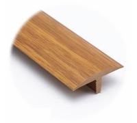 WXGMP Barre De Seuil De Porte 90cm Rail De Transition De Sol Bande De Transition Au Carrelage/Moquette/Bois Profilé De Transition En T(Teak color)