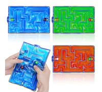 Wxgoqrcn Lot de 3 Labyrinthes Jouets Anti Stress pour Autisme et TDAH | Jouet Anti-Stress Adapté, Aide À La Détente Et La Concentration, Utilisable À La Maison, Au Bureau Et Dans La Voiture