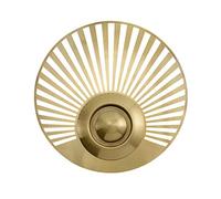 WXHC Vitrine Hôtel Invités Chambre Lampe De Chevet,Led Publier-moderne Cuivre Complet Affichage De Paon Lampe Murale,Nordique Minimaliste Circulaire Mur D'arrière-plan Luxe Léger Lampe -Cuivre 30cm