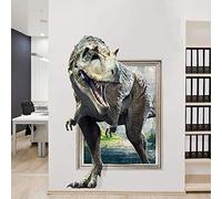 WXHFJW Autocollants muraux 3D amovibles en forme de dinosaure pour chambre à coucher, salon, décoration d'intérieur, taille : (50 x 70 cm)