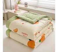 WxiaoD Couvre Lit Matelassé Été Légère Doux Couvre-Lit Réversible Dessus de Lit Couverture Climatisation Couette Parure de Lit Imprimé Courtepointe Decoratif pour Chambre (W,180×200cm)