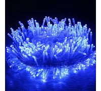 WxiaoD Guirlande lumineuse, 100m 1000LED Étanche Sapin de Noël Lumineuse Extérieures,8 Modes d'éclairage pour Jardin Balcon Mariage - Bleu