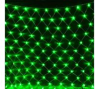 WxiaoD Réseau de lumière LED Éclairage Filet Lumineux Noël pour extérieur et intérieur Décoration de jardin lampe Guirlande Lumineuse Rideau lumineux (6x4M 880LED, Vert)