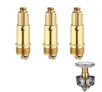Wxinsheng 3 PCS Boulons de Vidange Pop-Up en Laiton,Mécanisme à Ressort pour Remplacement de Bonde de Lavabo et Baignoire,Compatible avec la Plupart des Bouchons