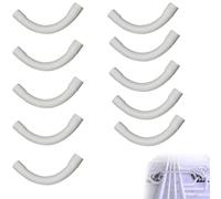 Wxinsheng Coudes pour Tube Isolant Manchonné PVC 90°,Raccord de Tuyau pour Câble Canal,Installation Murale Intérieur/Extérieur,16mm (Lot de 10pcs)