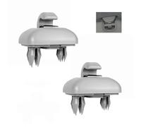Wxinsheng Crochet Pare Soleil Voiture,Clip Fixation Gris Compatible A1 A3 A4 A5 Q3 Q5 A7 B6 B7 B8 S4 S5,Plastique Haute Qualité Résistant UV,Installation Rapide sans Outil,Pack de 2 Pièces