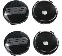 wxjcg 4 Pièces Auto Cache Moyeux pour BBS 60MM, Enjoliveurs de Moyeu Capuchon de Centre de Roue Voiture Extérieurs Accessoires