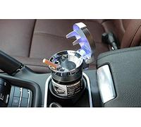 WXJCKAA 1 pc Cendrier De Voiture avec LED Lumière RGB Ambiante Lumière Cigarette Cigarette Cendrier Plateau Conteneur Poubelle Portable Cendrier Auto Accessoires