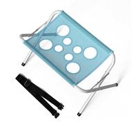 WXJHNYBS Table De Toilettage pour Chien Sangles RéGlables pour Fixer L'Animal Dog Bath Hammock with Frame Ouverture à Huit Trous, Compatible avec Les Articulations des Animaux De Compagnie,Blue