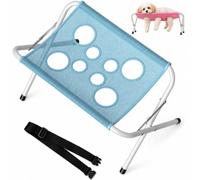 WXJHNYBS Toilettage du Chien Sangles RéGlables pour Fixer L'Animal Amaca per Toelettatura Cani Ouverture à Huit Trous, Compatible avec Les Articulations des Animaux De Compagnie,Blue