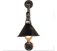 WXKAGF Applique Murale Industrielle rétro, Applique Murale Vintage en métal pour Chambre à Coucher, Ampoule Edison E27, Spot Antique 3000 K pour éclairage intérieur de Couloir, avec Abat-Jour en Fer