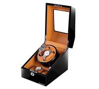 WXKAGF Remontoir Automatique à Double Montre avec 3 boîtes de Rangement, Adaptateur Secteur et 4 Modes de Rotation (F) (bobineuse)