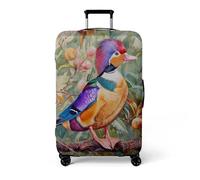 wxlmom Housse Valise M Oiseau Violet Housse De Valise Elastique,Réutilisable Anti-Rayures Lavable Bagages Étui Couvre Protection,Convient pour Voyage d'affaires