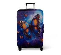 wxlmom Housse Valise M Papillon Orange Housse De Valise Elastique,Réutilisable Anti-Rayures Lavable Bagages Étui Couvre Protection,Convient pour Voyage d'affaires