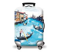 wxlmom Housse Valise M Petit Bateau Bleu Adultes Enfant Elastique Housse,Zippé Résistant Robuste Couverture Protege Valise De Voyage Soute,Lavable,Réutilisable