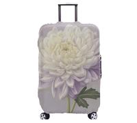 wxlmom Housse Valise Protection L Fleur Blanche Elastique Spandex Housse Valise Protection, Protege Valises, Bagages De Voyage Couverture, Réutilisable Lavable