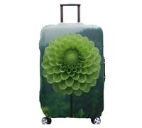 wxlmom Housse Valise Protection L Fleur Verte Elastique Spandex Housse Valise Protection, Protege Valises, Bagages De Voyage Couverture, Réutilisable Lavable