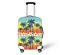 wxlmom Housse Valise Protection L Fleurs Jaunes Adultes Enfant Elastique Housse,Zippé Résistant Robuste Couverture Protege Valise De Voyage Soute,Lavable,Réutilisable