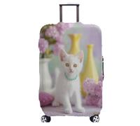 wxlmom Housse Valise Protection L Vase Jaune Adultes Enfant Elastique Housse,Zippé Résistant Robuste Couverture Protege Valise De Voyage Soute,Lavable,Réutilisable