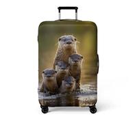 wxlmom Housse Valise Protection S Animaux Noirs Personnalités Luggage Cover,Spandex Elastique Lavable Housse De Valise,Anti-Poussière Couverture De Bagages Elastique Réutilisable
