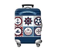 wxlmom Housse Valise Protection S Bande Bleue Adultes Enfant Elastique Housse,Zippé Résistant Robuste Couverture Protege Valise De Voyage Soute,Lavable,Réutilisable