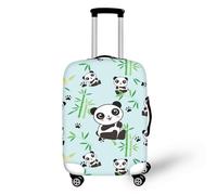 wxlmom Housse Valise Protection S Panda Bambou Personnalités Luggage Cover,Spandex Elastique Lavable Housse De Valise,Anti-Poussière Couverture De Bagages Elastique Réutilisable