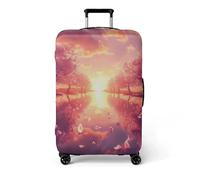 wxlmom Housse Valise Protection S Soleil d'or Personnalités Luggage Cover,Spandex Elastique Lavable Housse De Valise,Anti-Poussière Couverture De Bagages Elastique Réutilisable