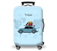 wxlmom Housse Valise Protection S Voitures Adultes Enfant Elastique Housse,Zippé Résistant Robuste Couverture Protege Valise De Voyage Soute,Lavable,Réutilisable