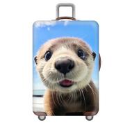wxlmom Housse Valise XL Animaux Mignons Adultes Enfant Elastique Housse,Zippé Résistant Robuste Couverture Protege Valise De Voyage Soute,Lavable,Réutilisable