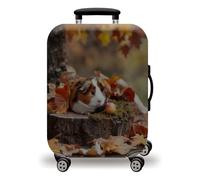 wxlmom Housse Valise XL Cochon D'Guinée Brun Adultes Enfant Elastique Housse,Zippé Résistant Robuste Couverture Protege Valise De Voyage Soute,Lavable,Réutilisable