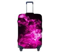 wxlmom Housse Valise XL Rose Noir Adultes Enfant Elastique Housse,Zippé Résistant Robuste Couverture Protege Valise De Voyage Soute,Lavable,Réutilisable