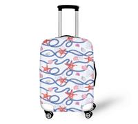 wxlmom Housse Valise XL Rouge Étoile De Mer Adultes Enfant Elastique Housse,Zippé Résistant Robuste Couverture Protege Valise De Voyage Soute,Lavable,Réutilisable