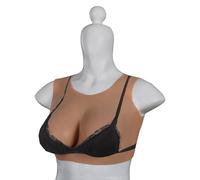 WXLPCGO Col Rond Faux Seins Formes en Silicone Plaque Mammaire pour Transgenre Travesti Drag Queen Cosplay Shemale Crossdresser(Size:e Cup,Color:Color 1)